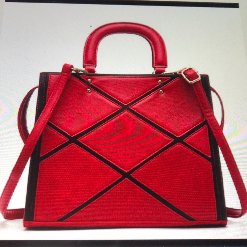 ‼️‼️SALE ‼️‼️Pink Haley Trendy Patchwork Satchel